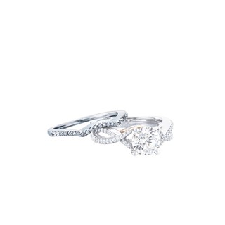 Ladies Matching White Gold .15ct tw Diamond Wedding Band (engagement ring s